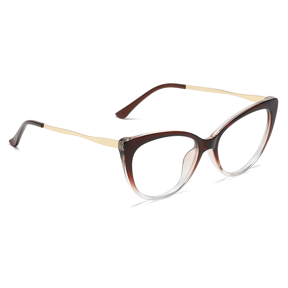 Blue/Light Cat Eye Frame Glasses For Digital Devices, Glare Reduction With Eye Strain Reduction And Flexible Frame, Blocking Eyewear Featuring