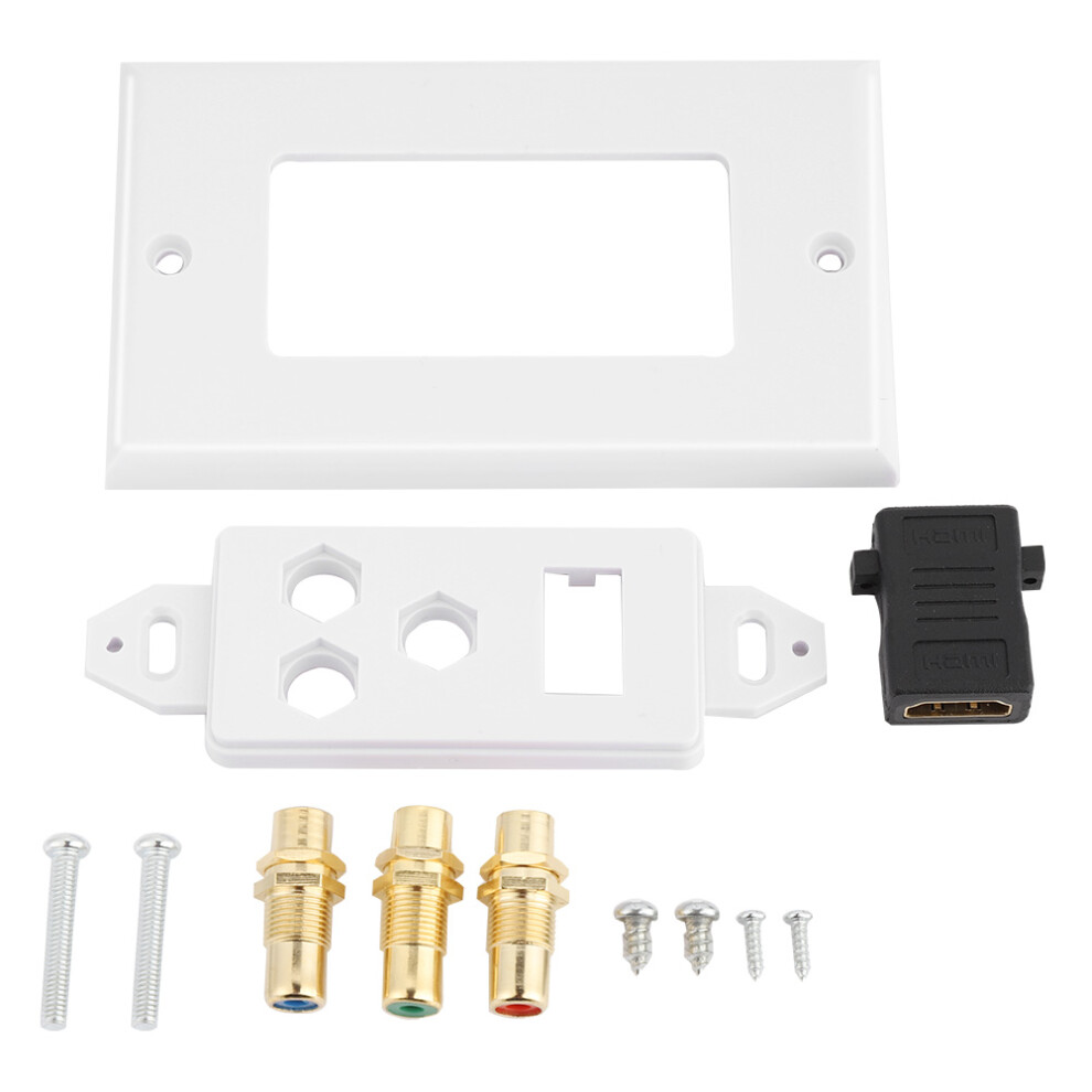 Audio Return Channel Hdmi Wall Outlet With Secure Coupler And4k Uhd Support For Home Theater Systems 9448483693516