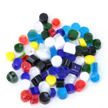 Fish Tank Decorations Flat Glass Marbles, Mixed Colors Vase Fillers Aquarium Rocks Shatterproof Non Floating Premium Quality DIY Crafts Table Scatter
