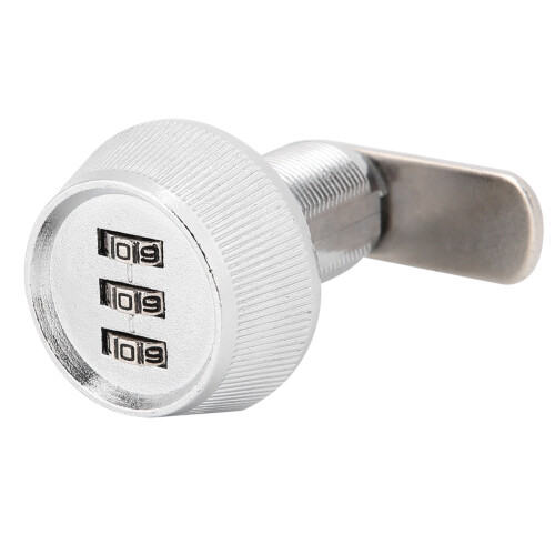 Solid Metal Construction Lightweight Combination Cam Lock Cabinet Lock With3Digit Code Keyless Security Locks Pick Proof Durable Rust Resistant