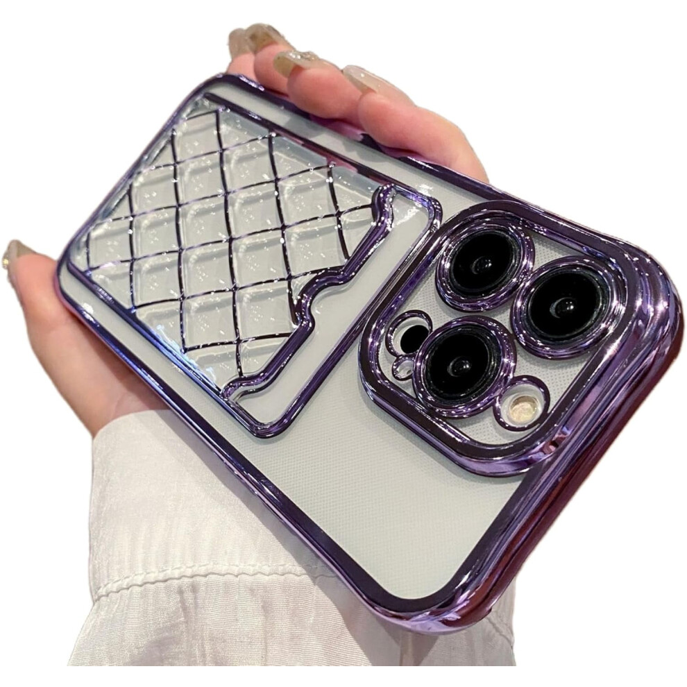 Electroplated Iphone Case 1 For Iphone 15/14/13 Pro Purple 968604528071