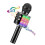 Wireless Karaoke Microphone with LED Lights 4-in-1 1