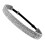 Glitter Sports Headband Non-Slip Elastic Silver 1
