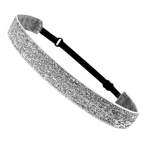 Glitter sporthoofdband voor dames - antislip, elastische pasvorm