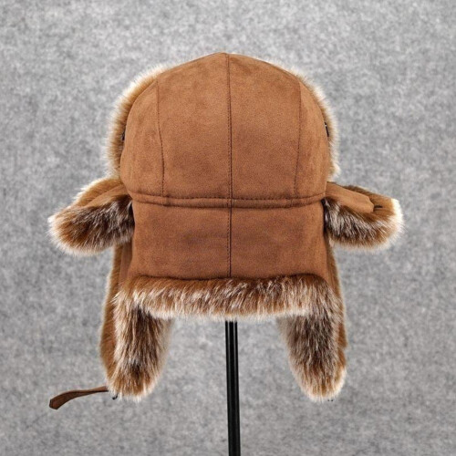 Unisex Καπέλο Trapper με Γούνινη Επένδυση Αντιανεμικό Χειμερινό Καπέλο Κυνήγι Ζεστό 1