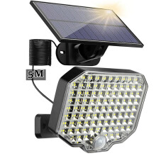 Solar-Außenwandleuchte mit Bewegungssensor und