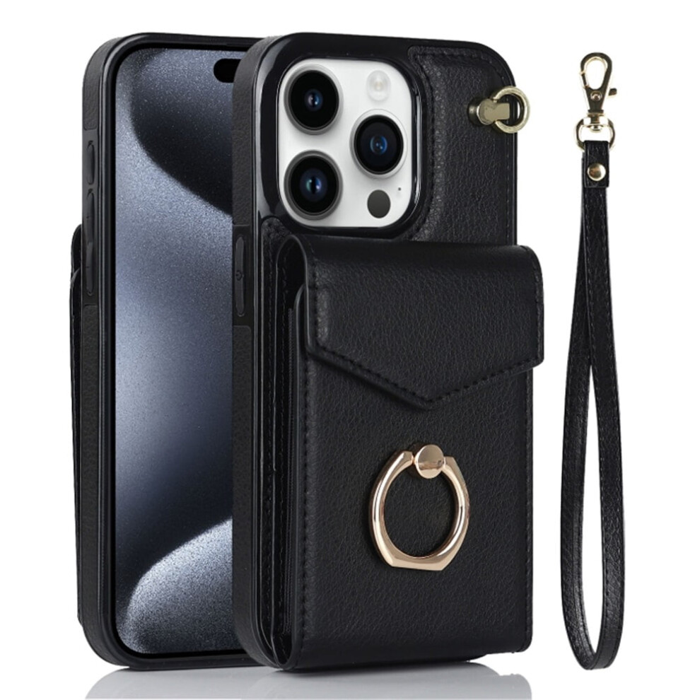 Pu Leather Wallet Case For Iphone 13 Pro Max Black 968604528088