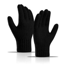 Handschoenen voor koud weer met touchscreen-vingers, warme en lichtgewicht thermische gebreide handschoenen met elastische pols, rekbaar ontwerp met