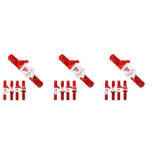 3Stk Weihnachten Stoff Slap Bands Bunt Kinderfreundlich & Bequem