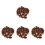 4Ensembles Tapis D'herbe Statique Marron Pour Paysage DIY 4