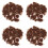 4Ensembles Tapis D'herbe Statique Marron Pour Paysage DIY 6