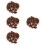 4Ensembles Tapis D'herbe Statique Marron Pour Paysage DIY 8