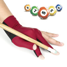 Snooker Cue Sport Glove, Left Hand Billiards Glove With Quick Dry Elastic Lycra Fabric, Non Slip Heel Pad Pool Cue Gloves For Men And Women