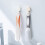 Orange Shoe Brush Soft Bristles Long Handle 4