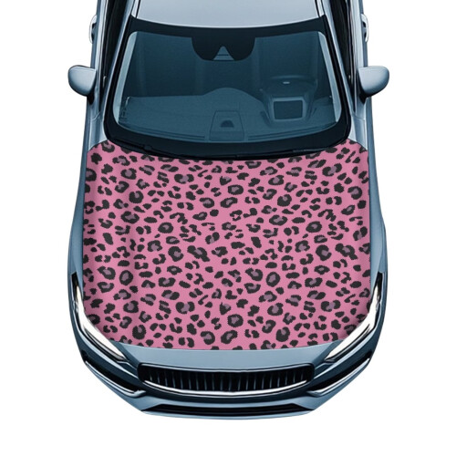 Rosa Leopard Pansertrekk til Bil Vaskbart Stretch Polyester
