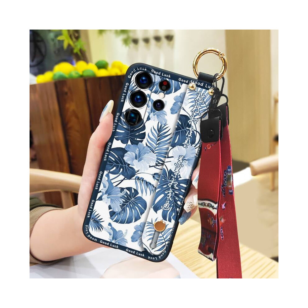 Phone Case For Samsung Galaxy S25 Ultra Â Waterproof, Chinese Style, Kickstand, Lanyard Wrist Strap, Shockproof, Dirt-Resistant 9152228575455