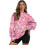 Damenpullover mit Herzmuster, Langarm, XXL 1
