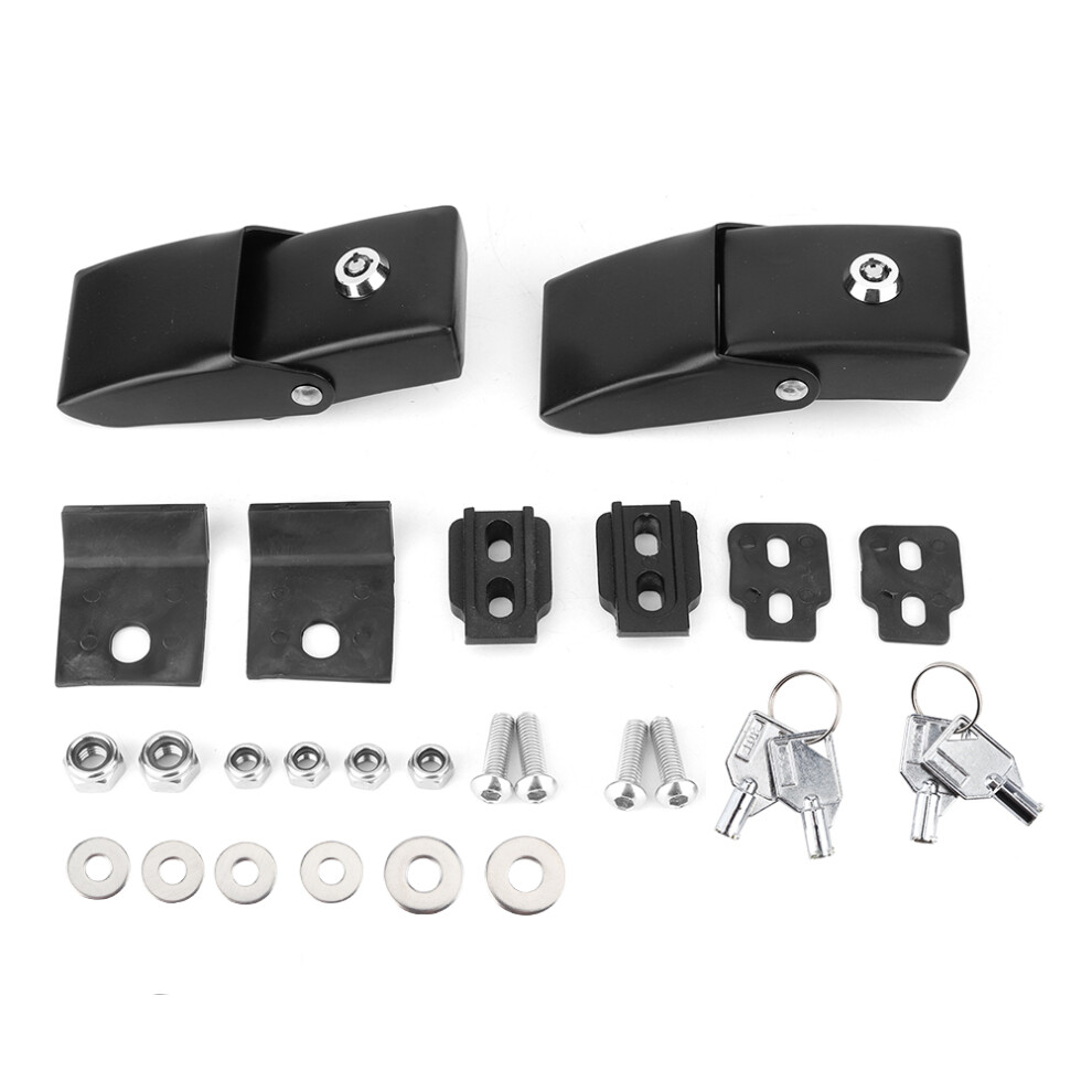 Cool Look Hood Latch Set For Jeep Wrangler Jk Jl Gladiator Jt, Locking Hood Catch Kit Satisfied After-Sales Service Aluminum Alloy Hood Locks Easy 9009879071600