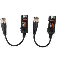 AHD TVI CVBS Video Balun Connectors Twisted Pair Transmitter Passive Video Transceiver High Frequency Transmission BNC Male Cable Anti Thunder Dual