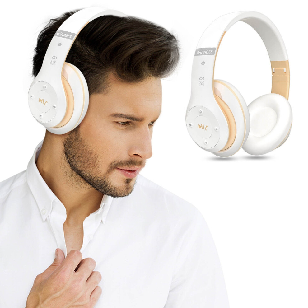 Bluetooth Headphones, Over-Ear Wireless Headset, Bluetooth 5.0, Fm Radio, Built-In Mic, Foldable Design, For Music/Calls/Office Use 9152228575479