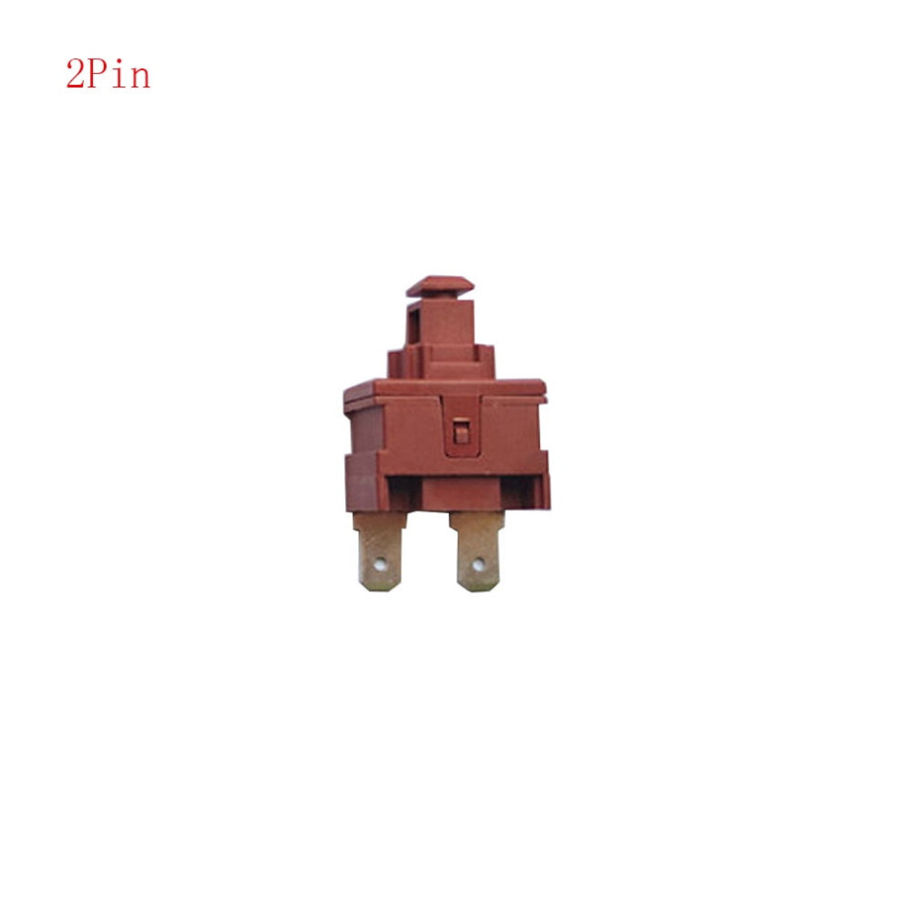 2Pin 4Pin Power Switch Push Button Switch 7.5A 250V Ac 15A 125V Ac Water Heater Vacuum Cleaner Self-Locking Power Switch 9170372188130