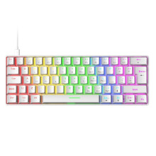 Hot-Swappable Mechanical Gaming Keyboard with60% Compact Design, Wireless Mechanical Gaming Keyboard Features, RGB Backlit Anti-Ghosting Keys,