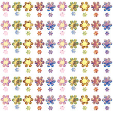 Sparkling Glitter Flower Nail Charms With5D Embossed Nail Decals, Summer Nail Design3D Resin Mixed Colorful Flower Nail Gems Self Adhesive Crystal