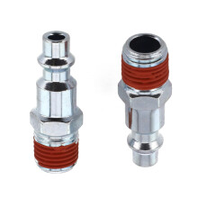 Air Hose Fitting 1/4 Inch NPT Male 2 Pcs