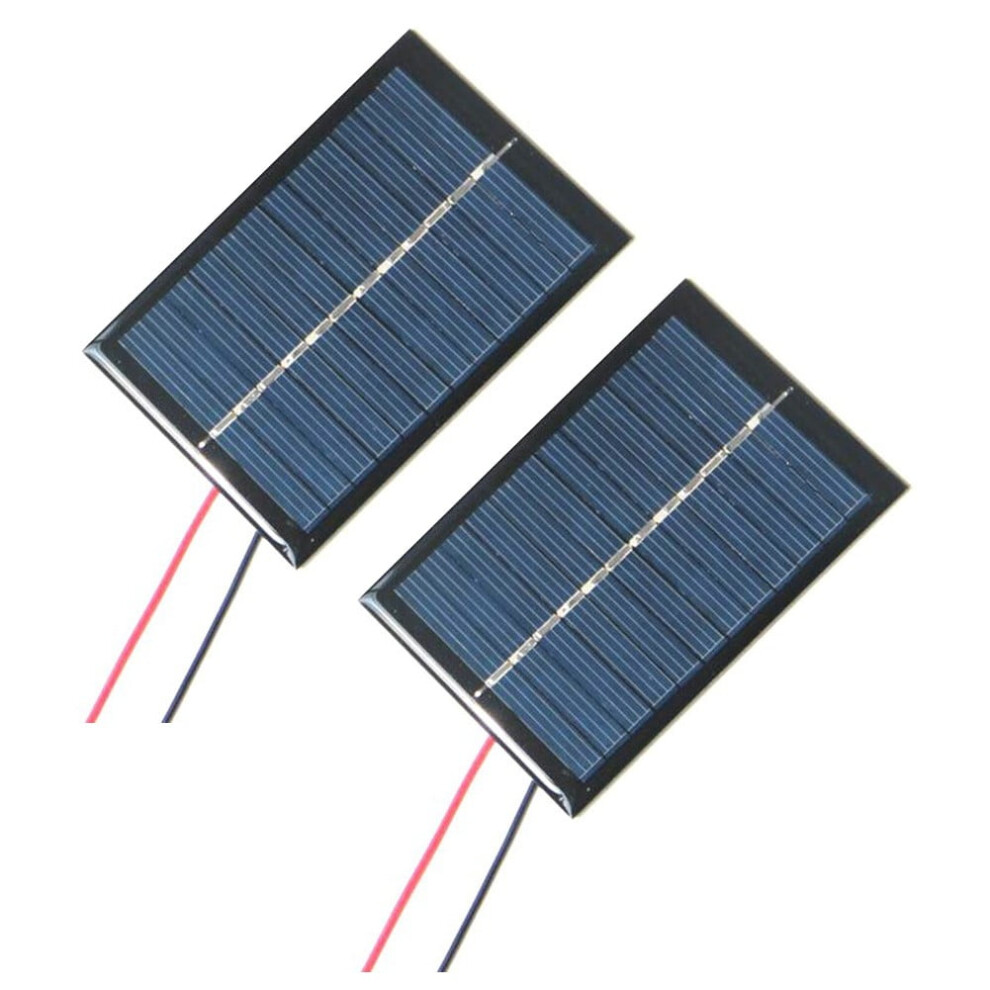 6V Polycrystalline Solar Panel 0.6W With 15Cm Cable 9180435630735