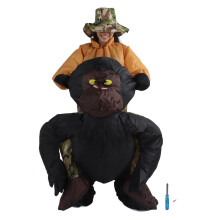 Vicces jelmezruha Gorilla jelmez Halloween jelmez Felfújható jelmez Masszív konstrukció Könnyű, újrafelhasználható, vízálló anyagból