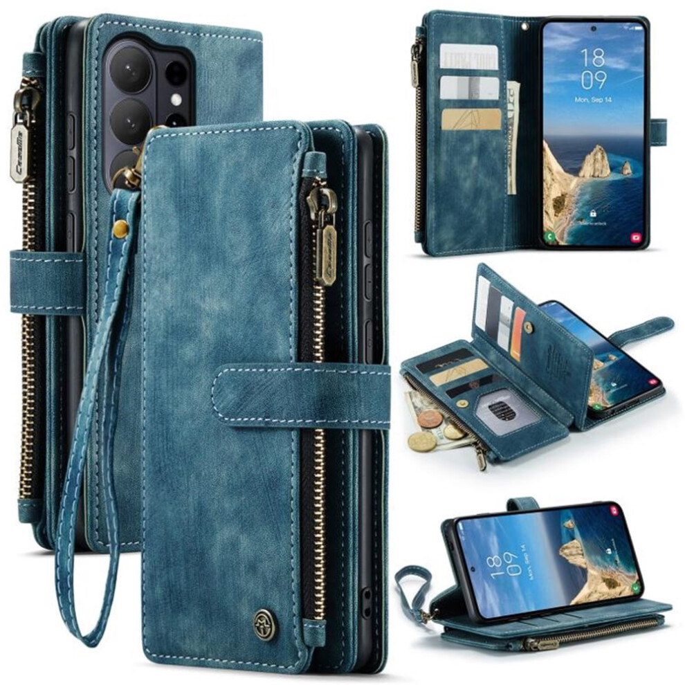 Caseme Wallet Case For Samsung Galaxy S26 Ultra 5G Blue 9087558929725