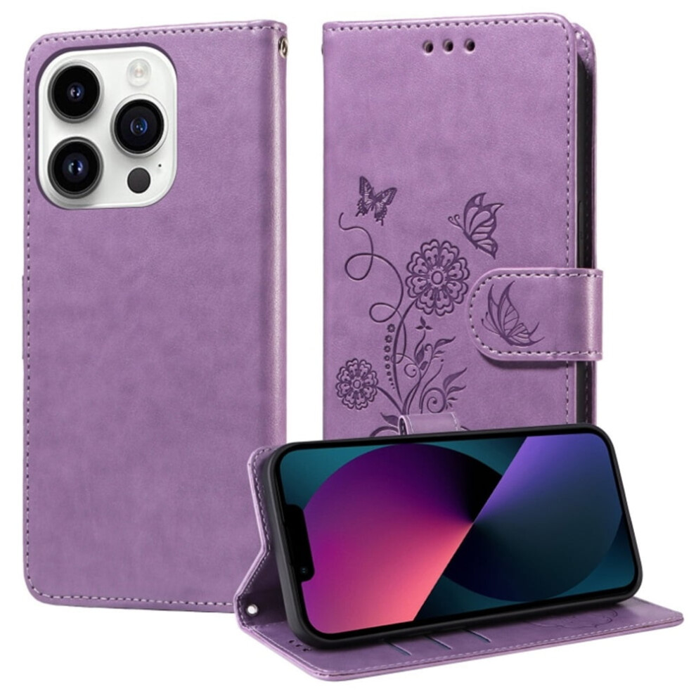 Butterfly Flower Leather Phone Case For Iphone 13 Pro Max 9180435630810