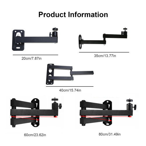 Flexible Projector Wall Bracket Wall Mount Holder Enhances Heavy Load Folding Bracket for Optimal Viewing 2