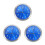 3Pcs Practical Blue Quartz Car Clock Adhesive for Dashboard 1