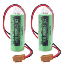 2PCS CR17450SE-R / A98L-0031-0012 3V 2500mah PLC Battery with Plug for FANUC 17*45.5mm