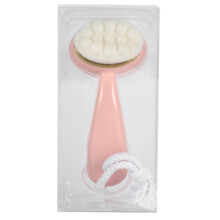 Spazzola esfoliante per il viso con setole morbide e testina massaggiante in silicone. Strumento manuale per la pulizia profonda dei pori. Design a