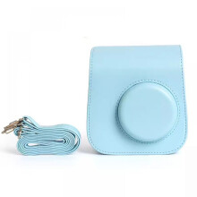 Husă pentru Fujifilm Instax Mini SE, husă de protecție din piele PU premium cu curea detașabilă și închidere cu capsă, design cu clapă și