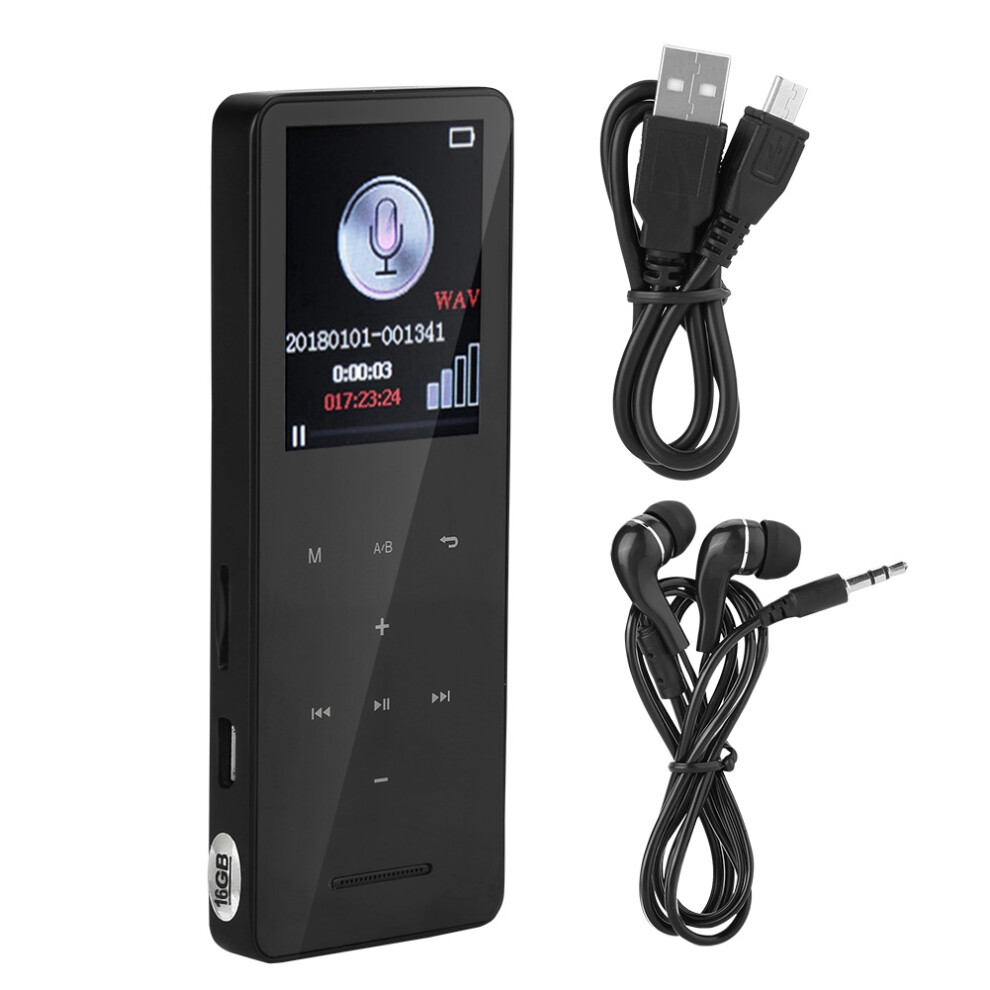 Noise Cancelation Digital Voice Recorders With High Sound Quality Voice Activated Recorder Mp3player Portable Design A-B Repeat Function Playback 9009879072164