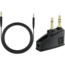 Gold-Plated Connectors Audio Cord for Bose700QC35, Tangle Free Design Replacement Cable3.5mm to2.5mm with Airplane Adapter, Oxygen-Free Copper