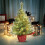 Pre-Lit Tabletop Christmas Tree Warm White LED PVC PE Tips 3