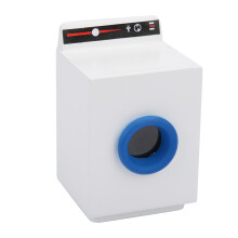 Funny Desktop Decoration Mini Laundry Machine Miniature Dollhouse Washing Machine Realistic Design Wooden Appliance for Creative DIY Projects
