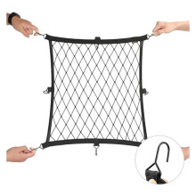 Rhinowalk Motorcycle Helmet Holder Net 8 Plastic Hooks Motorbike Luggage Net Holder Mesh Storage Trunk Bags Accessories