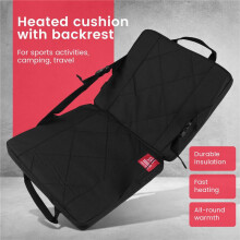 Heated Stadium Seats Cushion,Portable Heated Stadium Seats Pads for Bleachers with Back Support for Outdoor Camping