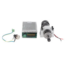 Trealamh Mótair Fearsaid CNC Ciúin agus Éifeachtach 500W Scuabtha ER11 12000RPM Fuaraithe san Aer le Rialú Leithead Pulse Rith Réidh le haghaidh