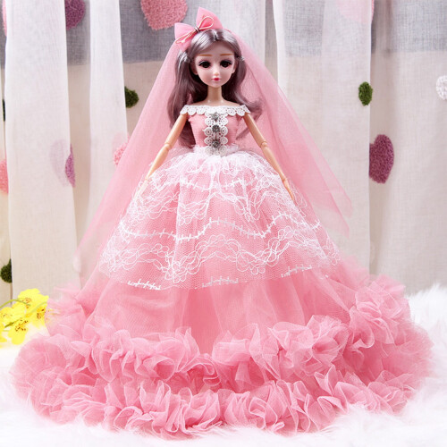 Wedding Doll Bride Figure Flexible Poseable 17.7in