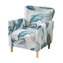 Strečový poťah na stoličku s prízvukom, mäkký spandex, odnímateľný, umývateľný, ochranný poťah na nábytok s elastickým okrajom,