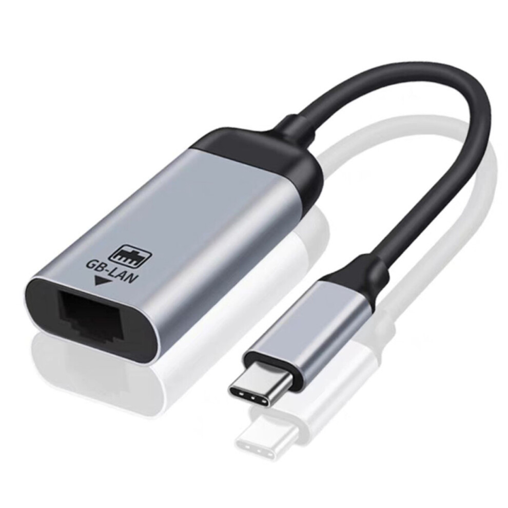 1000Mbps High Speed Ethernet Adapter Usb C, Portable Usb C Ethernet Dongle For Wired Network Connection, Plug And Play Gigabit Lan Converter 9425574229342