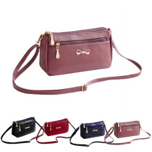 Geantă de umăr tip crossbody la modă pentru femei, din piele PU, roz