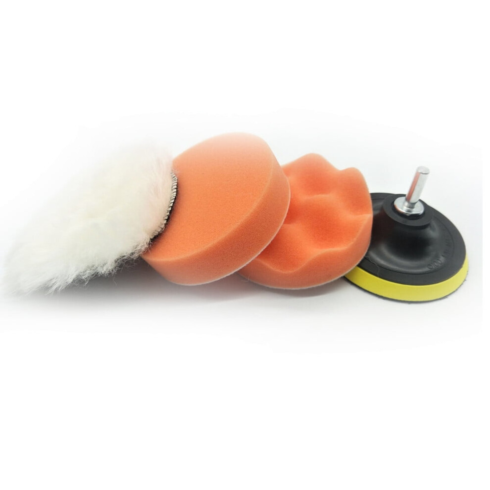 Sponge Polishing Pads For Vehicle Maintenance, Woolen Buffer Pad11pcs Washable Reusable Pad With Drill Adapter, High-Quality Sponge Pad 9083649422274