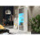 Display Cabinet Illume 170cm - White & Grey Gloss Doors and LED Lights 2